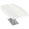 Skutchi Designs Boat Shaped 6 Person Conference Room Table, 46" W, 6 ft. L, 29" H, White Cypress HAR-BOT-46X72-DOU-WHITECYPRESS - alternate 1